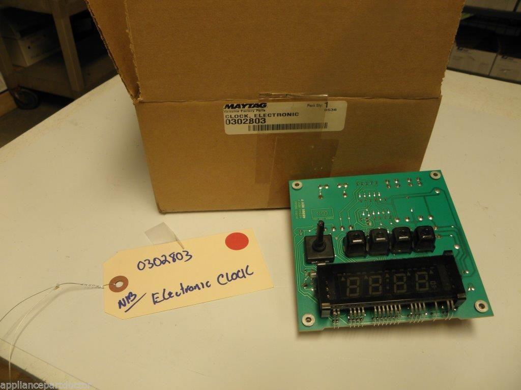 maytag STOVE 0302803 electronic clock NEW IN BOX maytag STOVE 0302803 electronic clock NEW IN BOX
